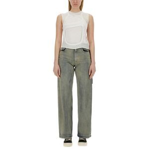 DRKSHDW Women's Sleeveless Graphic Tunic Top Women WHITE T-Shirts & Tops